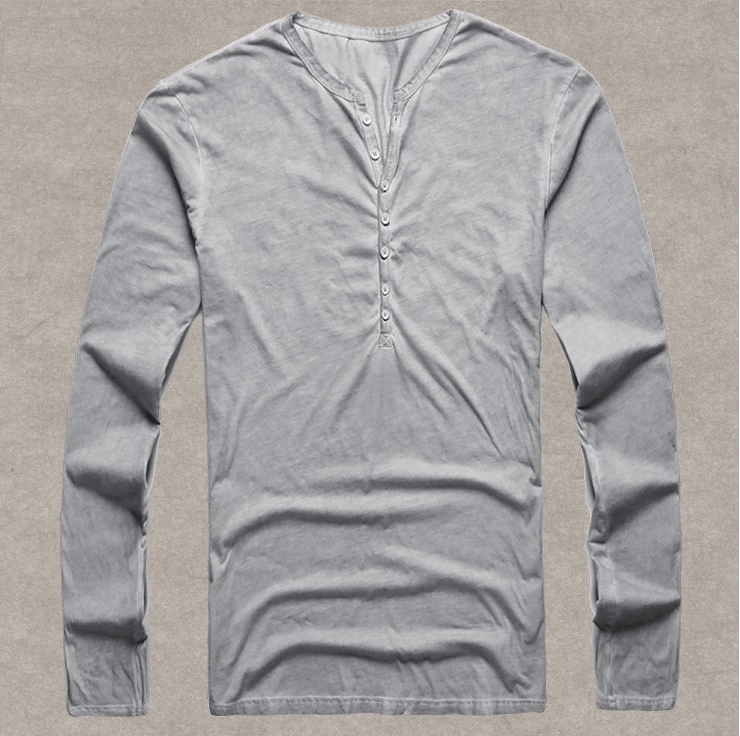 West Louis™ Designer Cotton Vintage Henry T Shirts