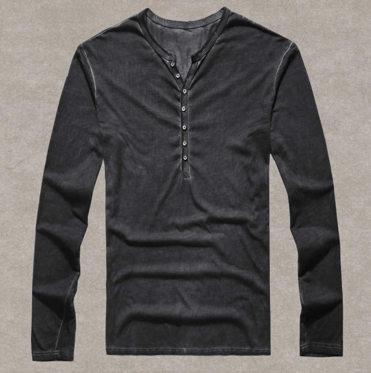 West Louis™ Designer Cotton Vintage Henry T Shirts