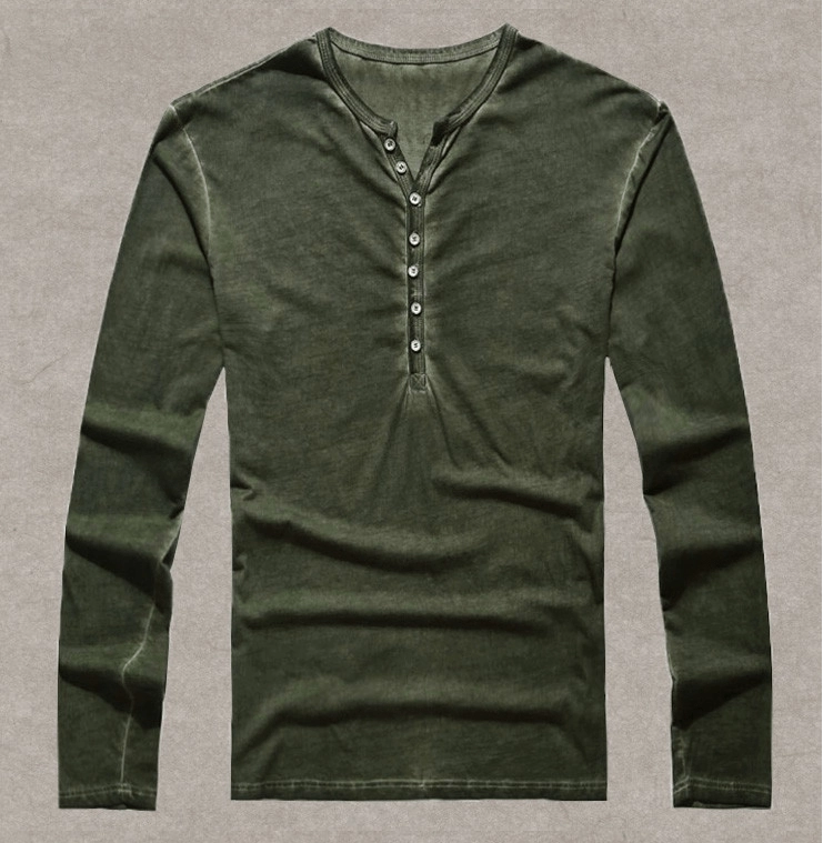 West Louis™ Designer Cotton Vintage Henry T Shirts