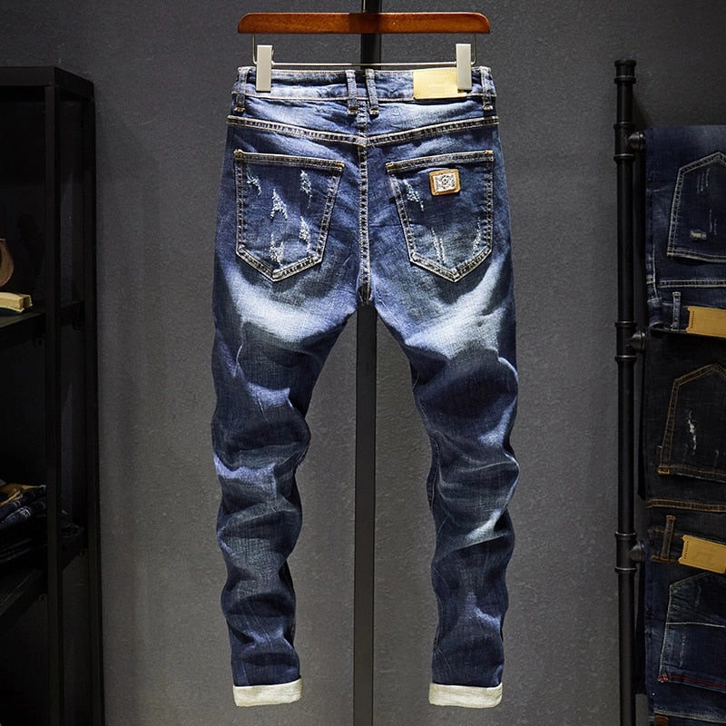 West Louis™ Destroyed Torn Stylish Streetwear Jeans