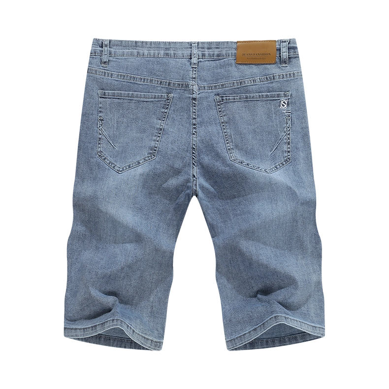 West Louis™ Light Blue Regular Stretchy Denim Shorts
