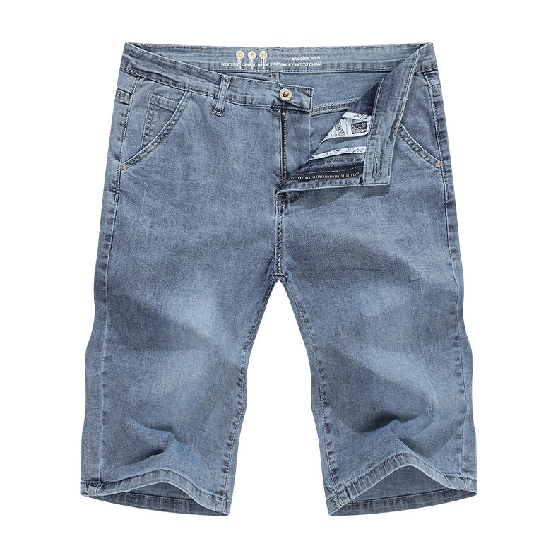 West Louis™ Light Blue Regular Stretchy Denim Shorts