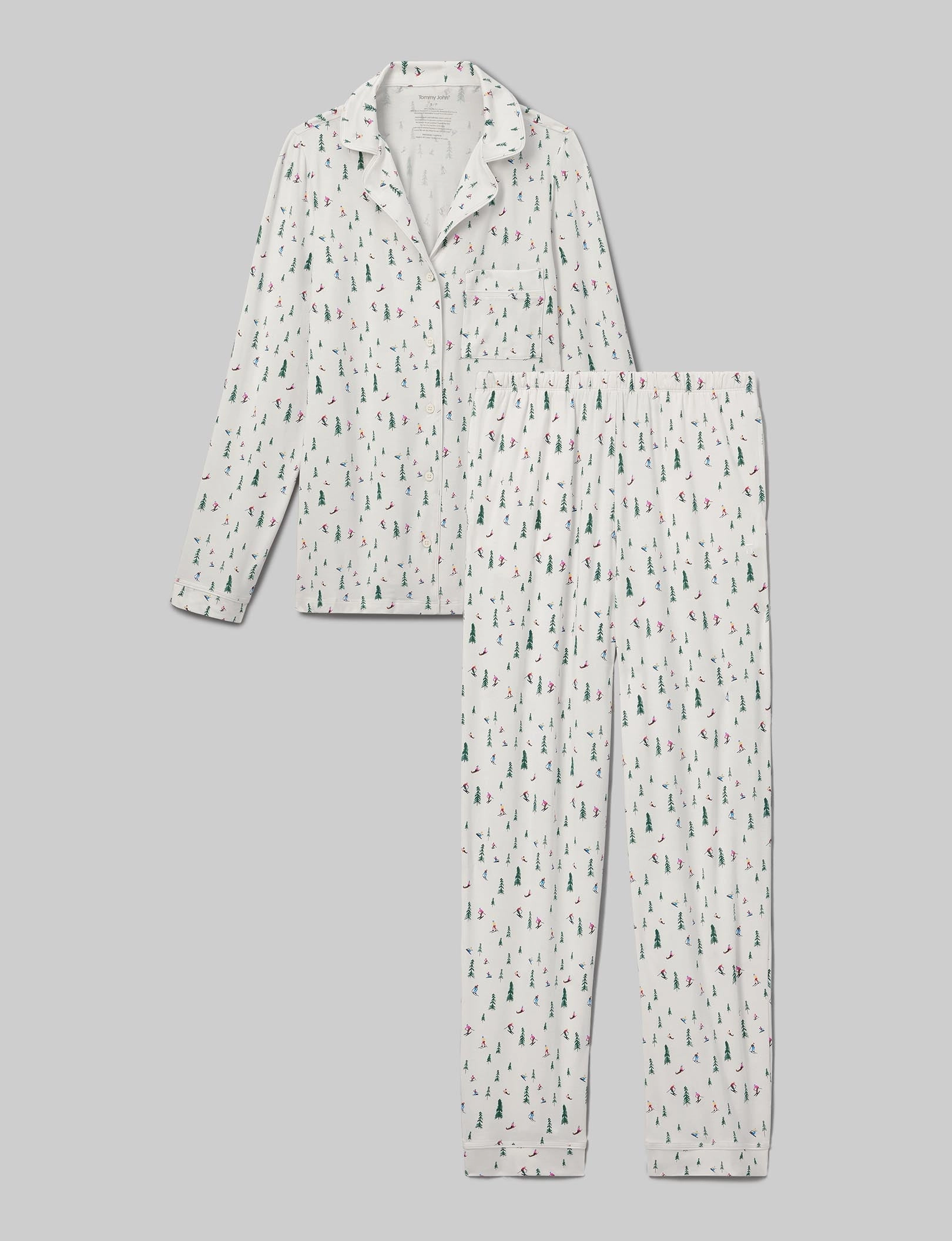 Women's Downtime Long Sleeve Pajama Top & Pant Set