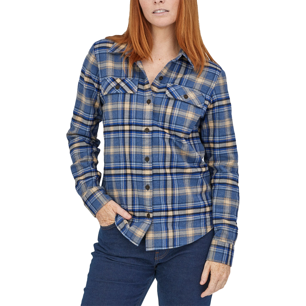Women's Long Sleeve Midweight Fjord Flannel Shirt