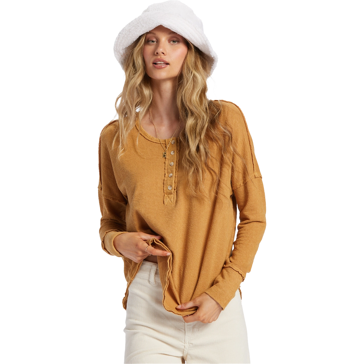Women's New Anyday Henley Top