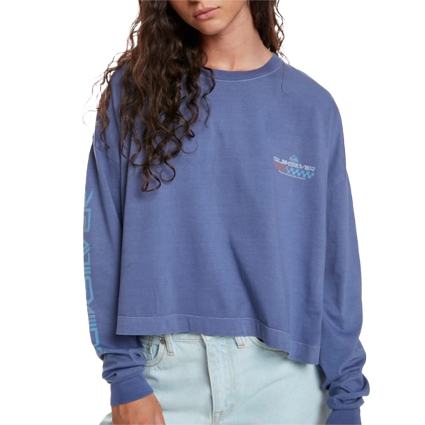 Women's Oversize Cropped Long Sleeve Tee