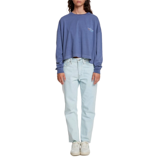 Women's Oversize Cropped Long Sleeve Tee