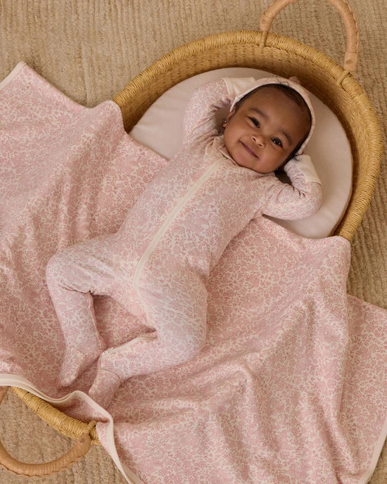 Zip Long Sleeve Sleeper Footie - Pink Blossom