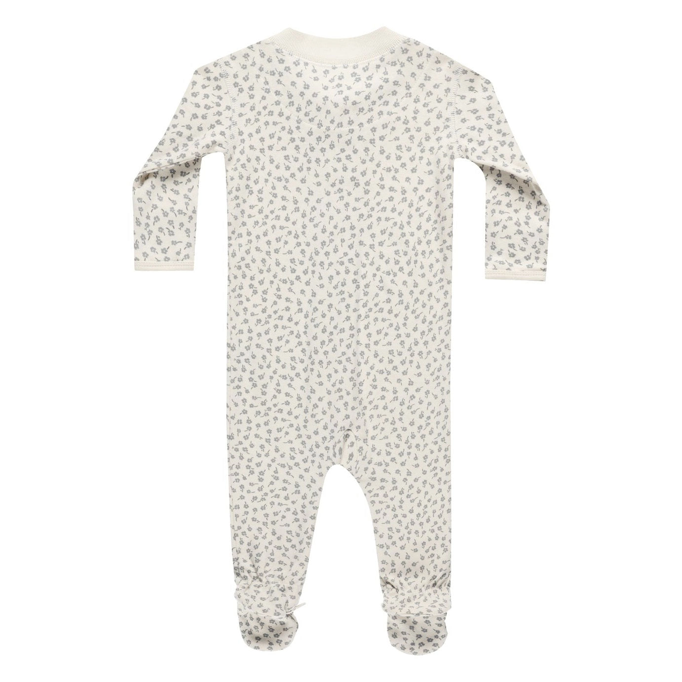 Zip Long Sleeve Sleeper Footie - Scatter - Ivory - FINAL SALE