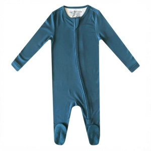 Zip-up Footie - Steel