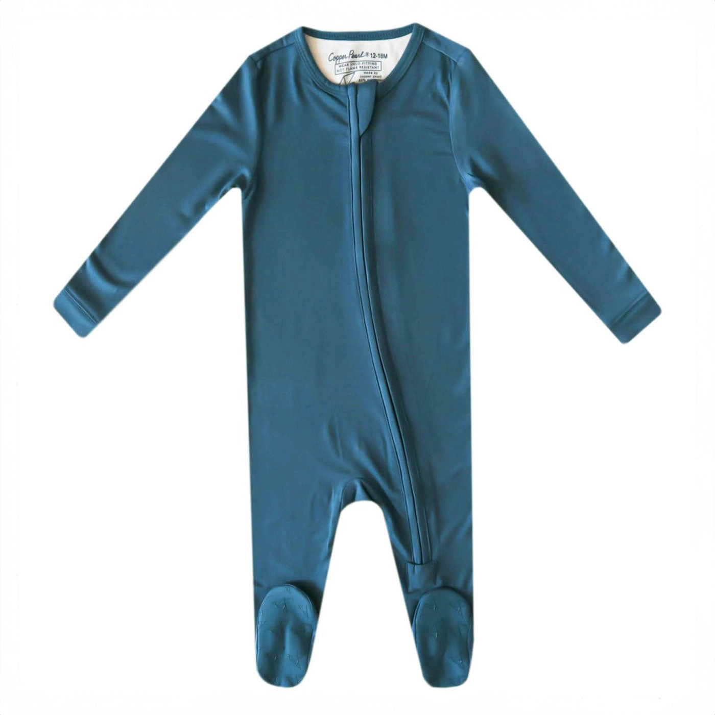 Zip-up Footie - Steel