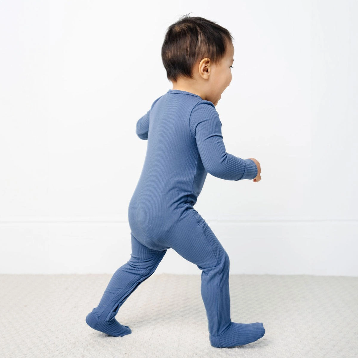 Zipper Footie - Harrison Ribbed