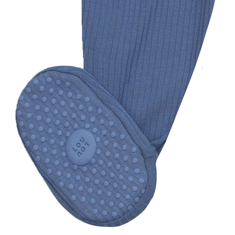 Zipper Footie - Harrison Ribbed