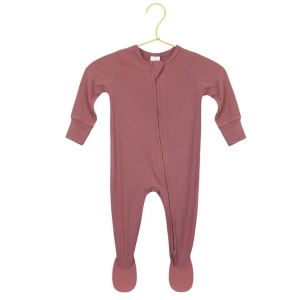 Zipper Footie - Marjorie Ribbed
