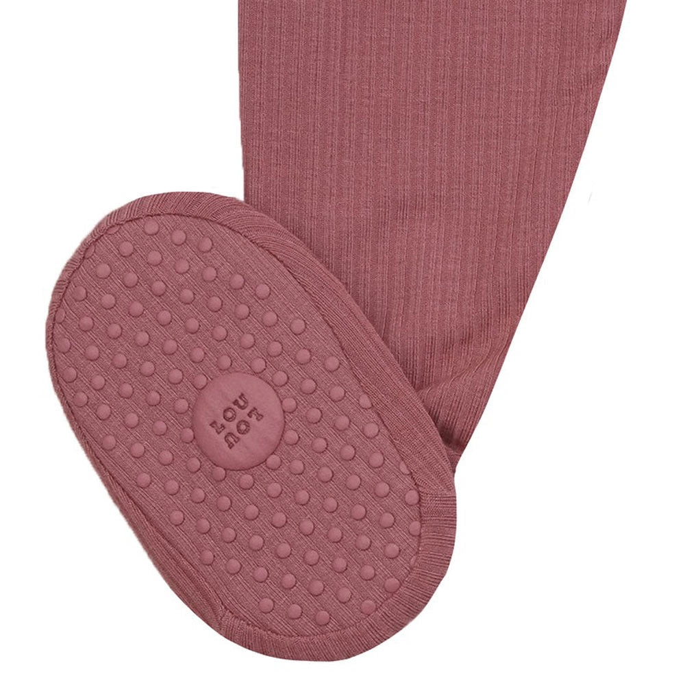 Zipper Footie - Marjorie Ribbed