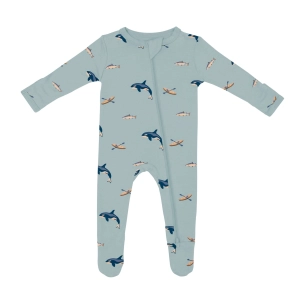 Zippered Footie - Coastline