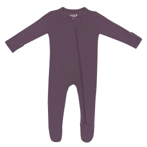 Zippered Footie - Currant