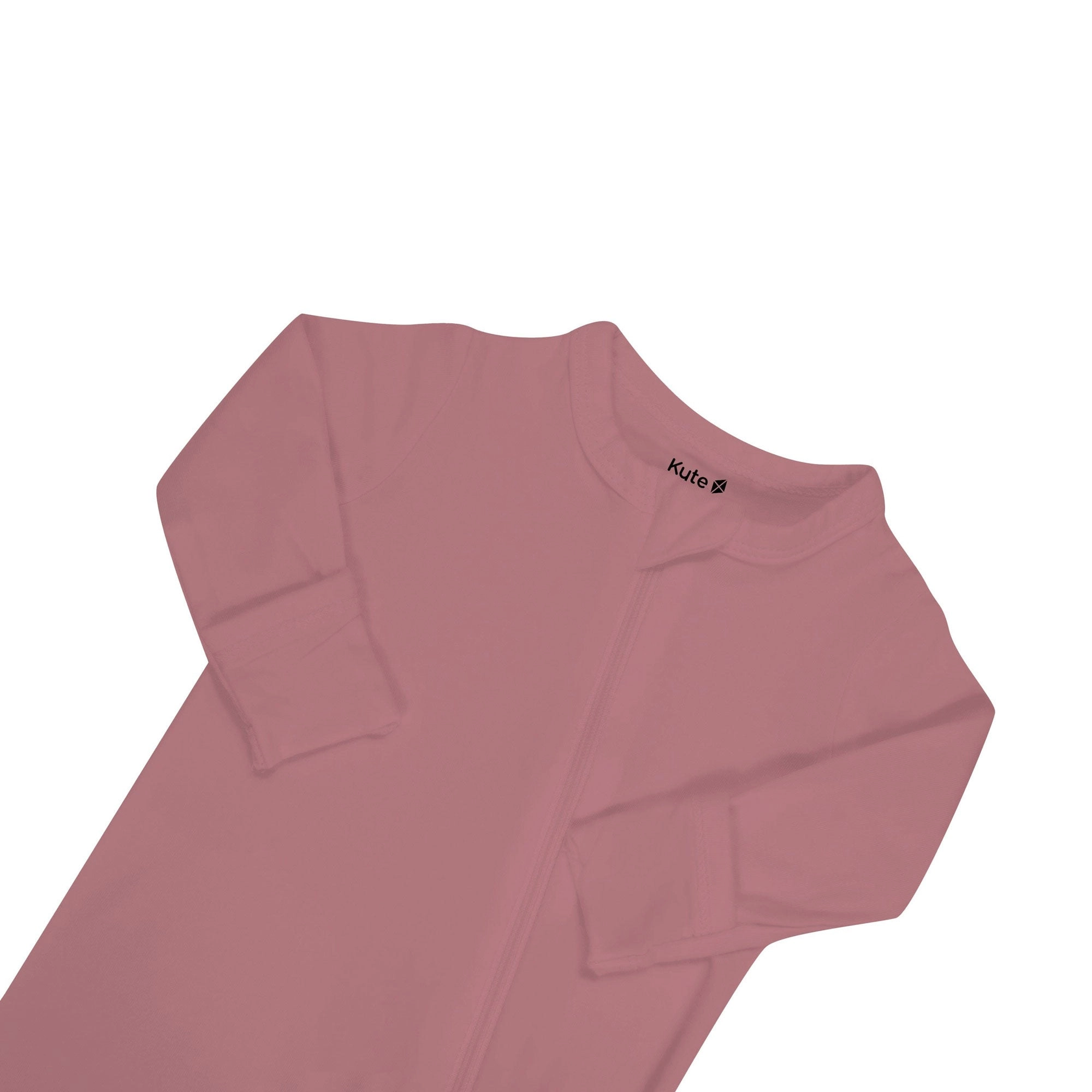 Zippered Footie - Dusty Rose