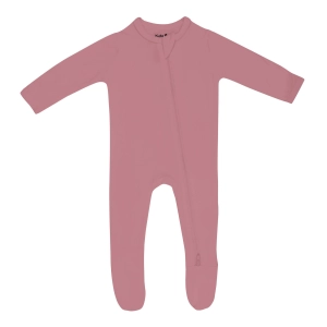 Zippered Footie - Dusty Rose