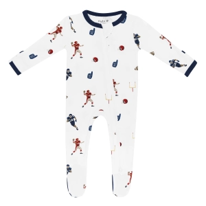 Zippered Footie - Football
