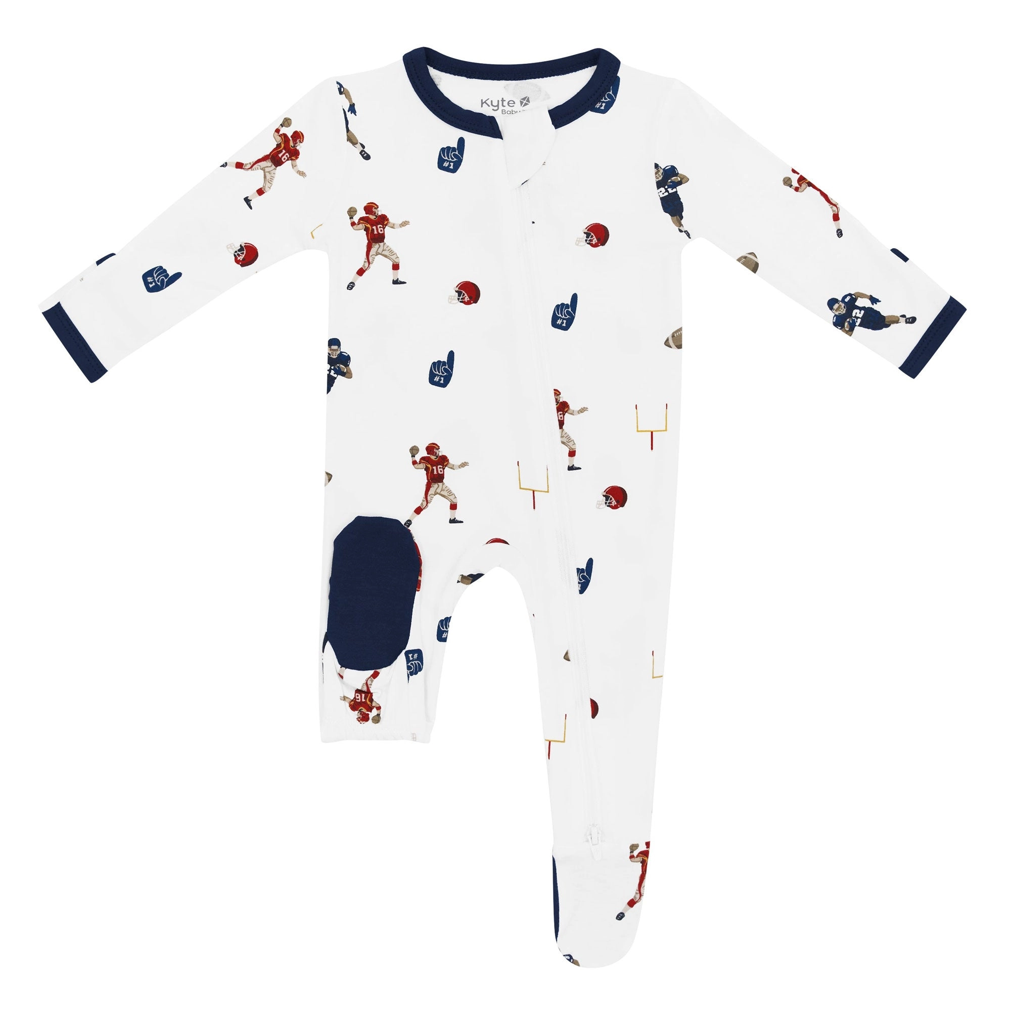 Zippered Footie - Football