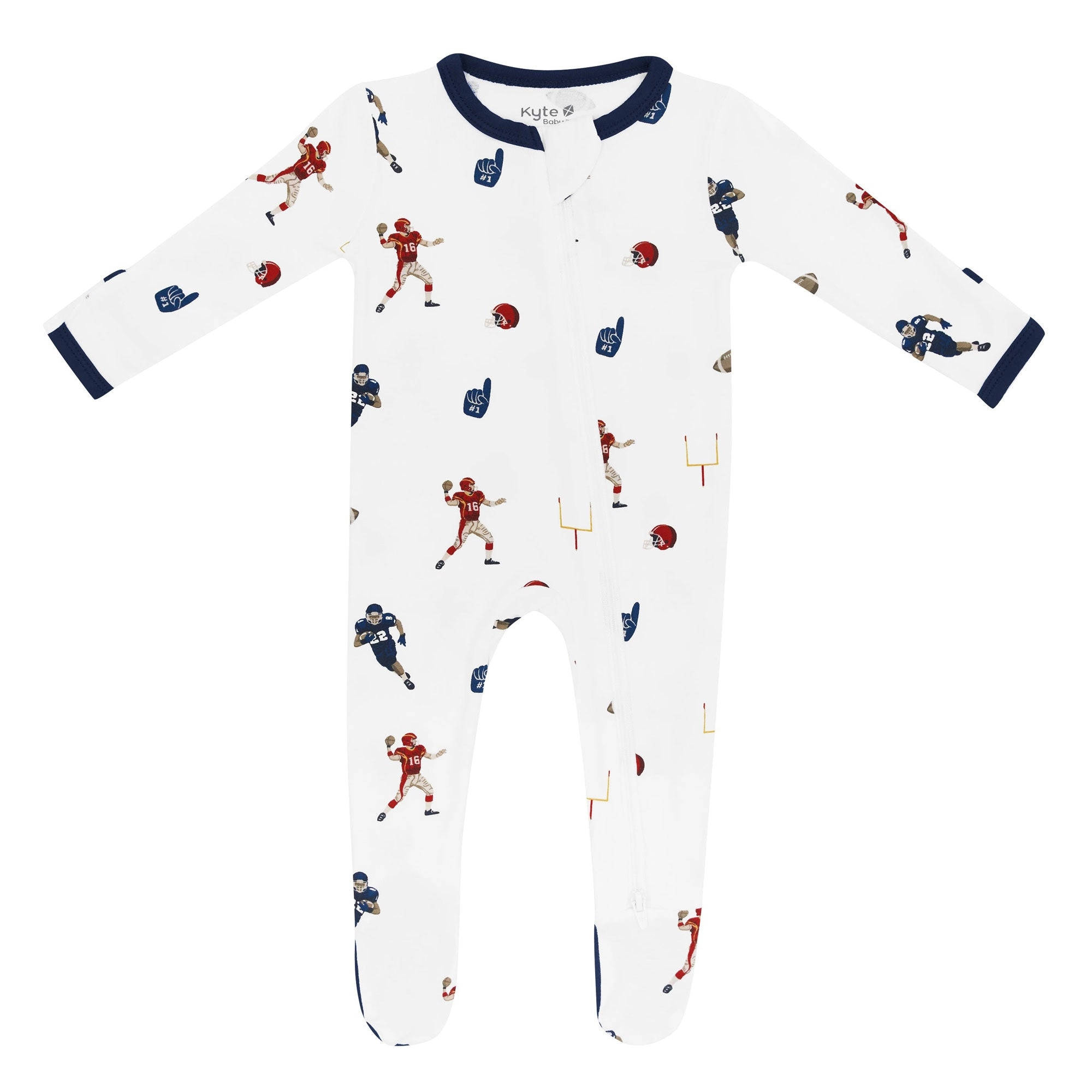 Zippered Footie - Football