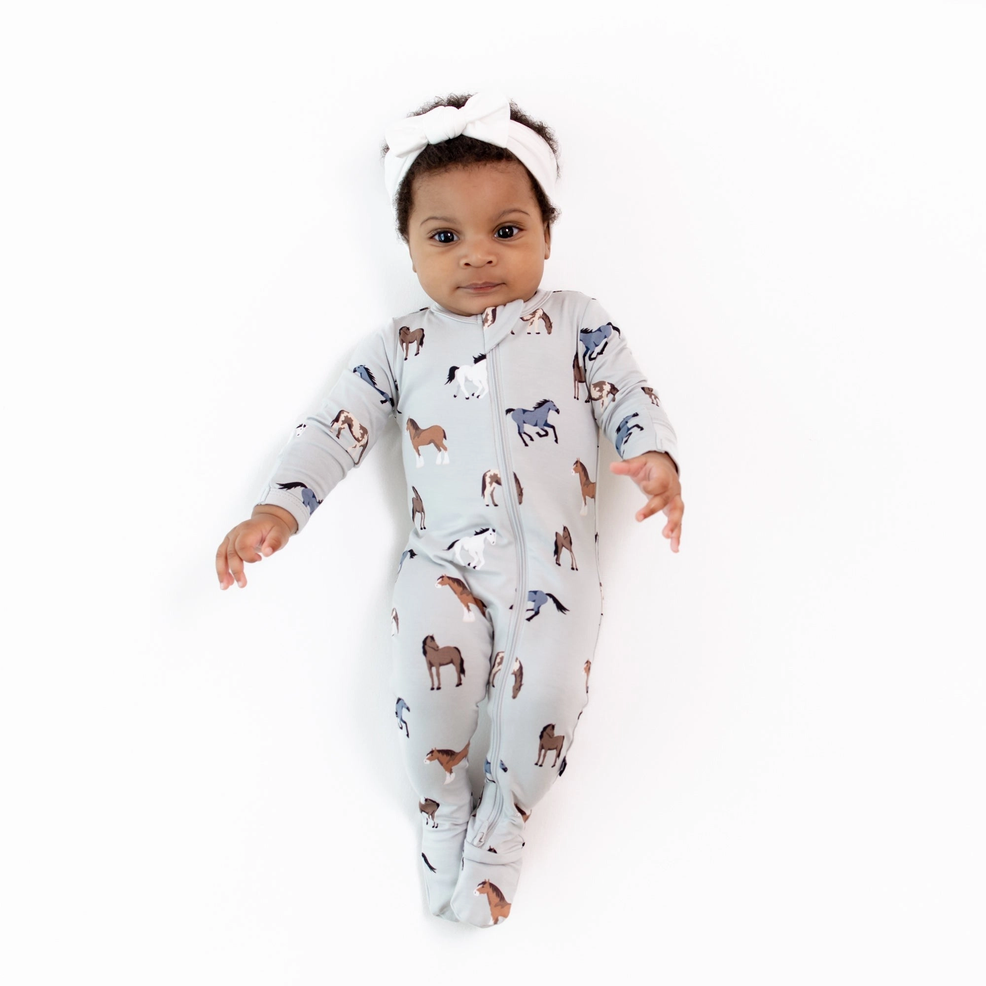 Zippered Footie - Horse
