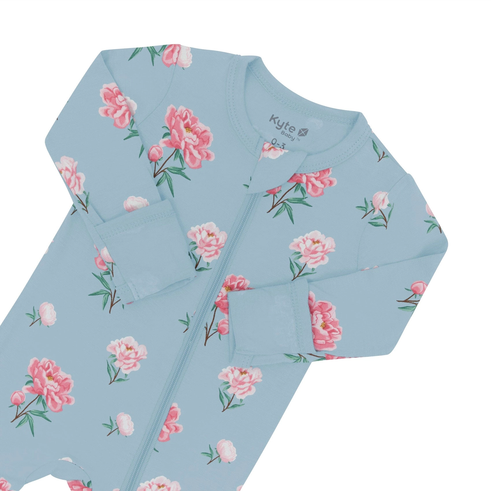 Zippered Footie Pajama - Peony