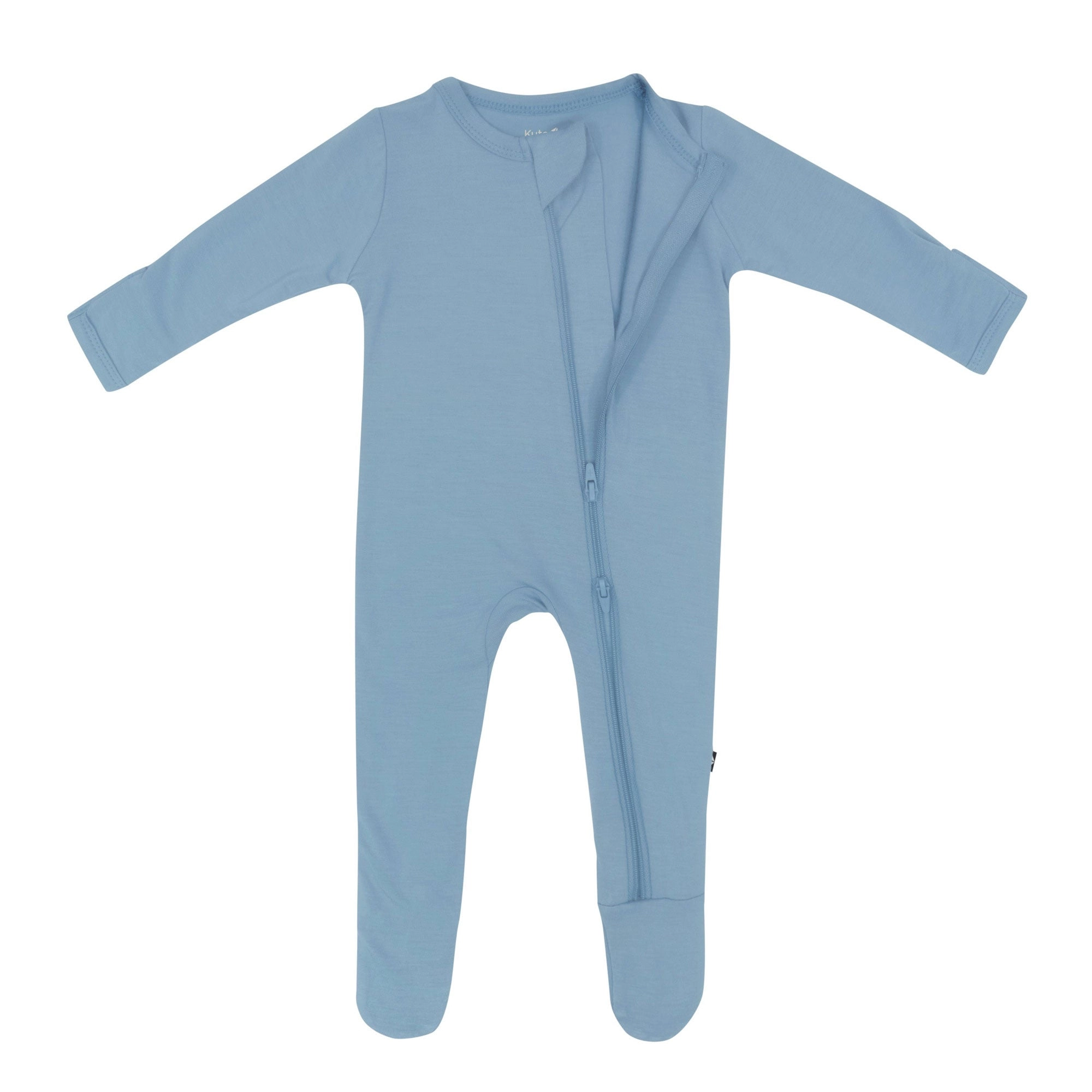 Zippered Footie - Slate