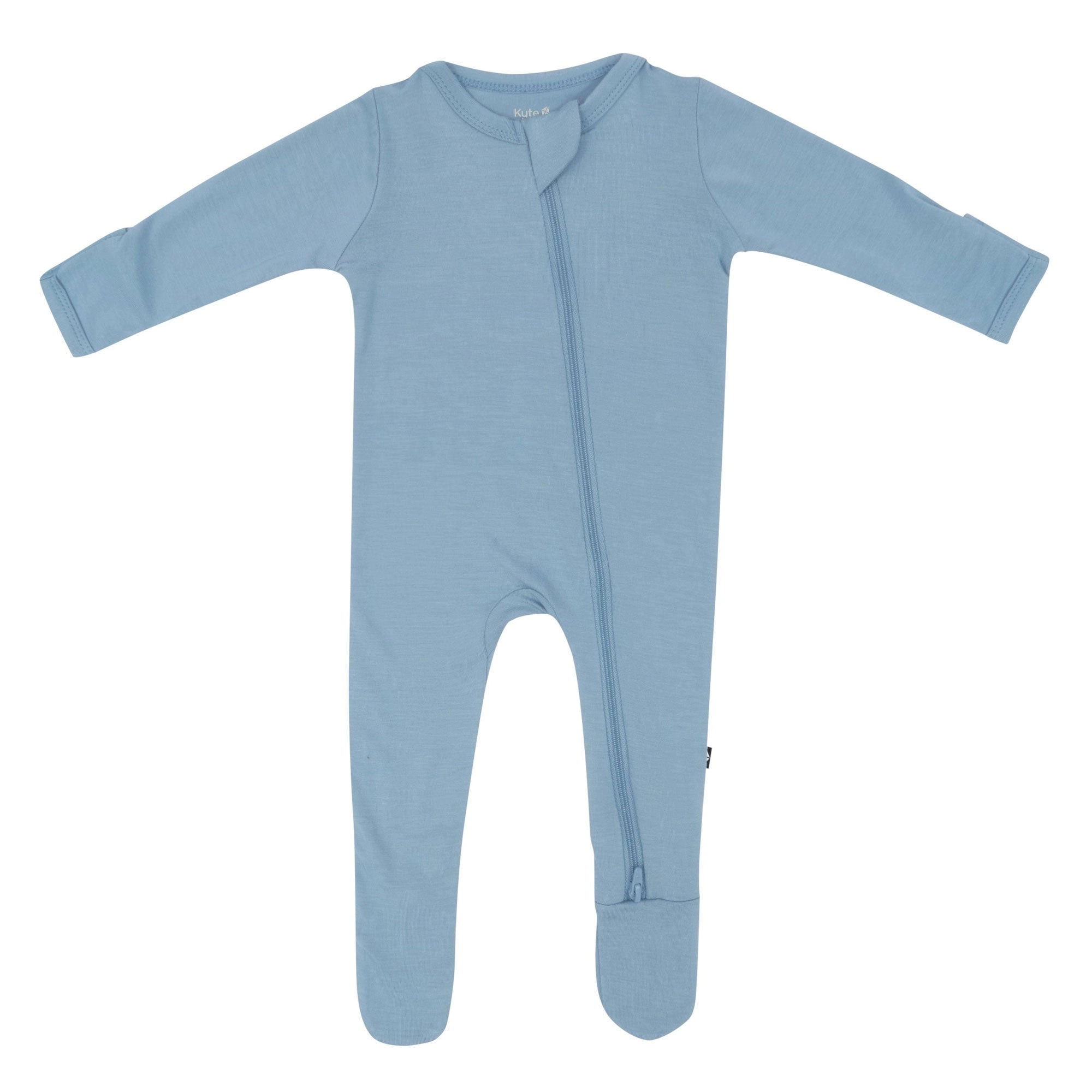 Zippered Footie - Slate